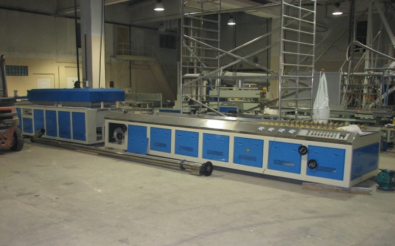 700kg/h Wood Plastic Compounding Line in Latvia