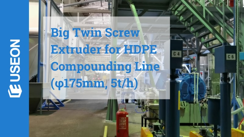 Big Twin Screw Extruder Compounding Line